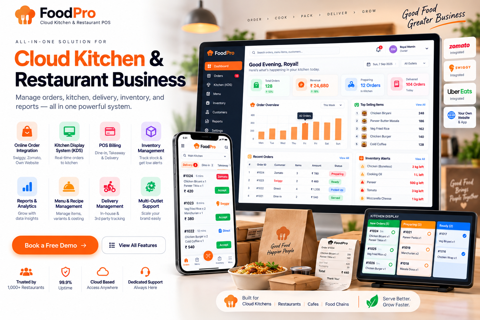Restaurant POS & Cloud Kitchen System